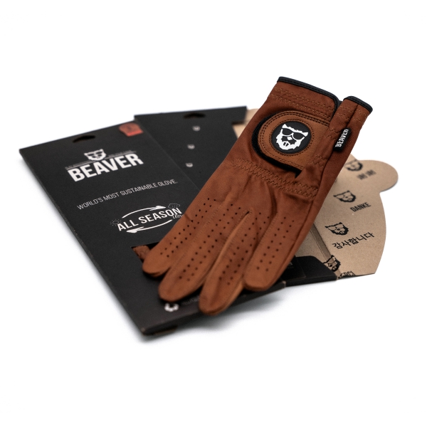 BEAVER GOLF Golf glove ALL SEASON ULTRA 'Cognac Brown'