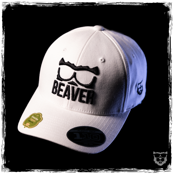 BEAVER Curved Snapback 'white'