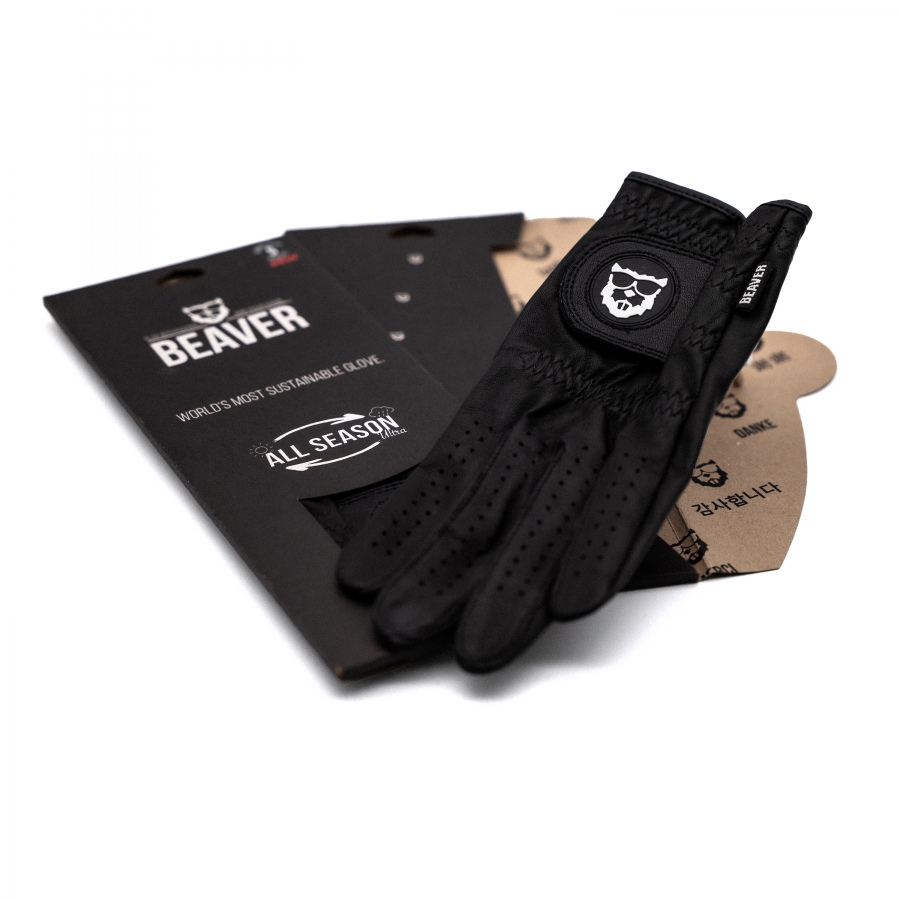 BEAVER GOLF Golf glove ALL SEASON ULTRA 'Midnight Black'