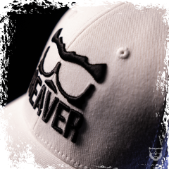 BEAVER Curved Snapback 'white'